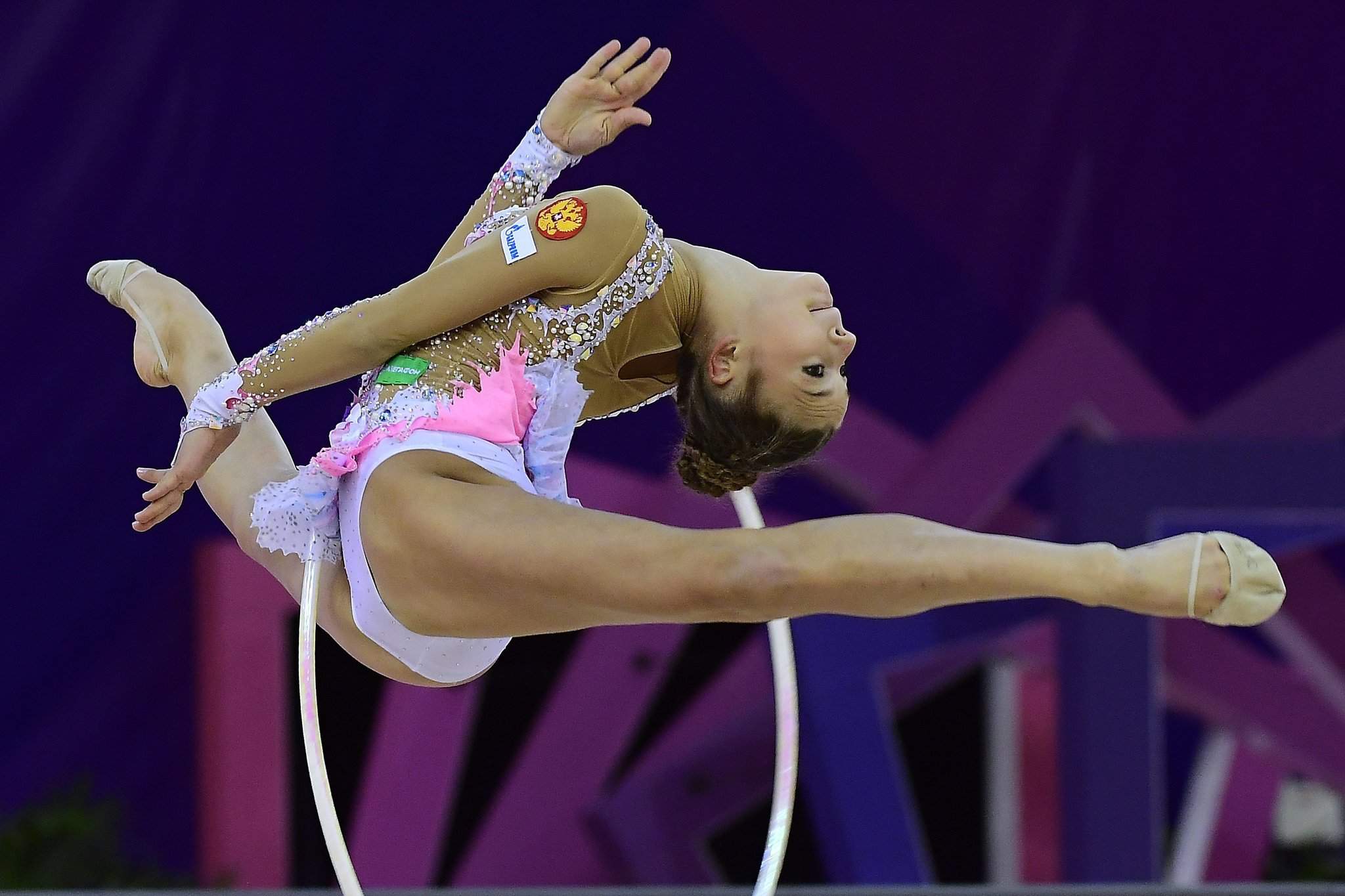 Russia's Averina takes first place in hoop and ball qualification at Rhythmic  Gymnastics European Championships