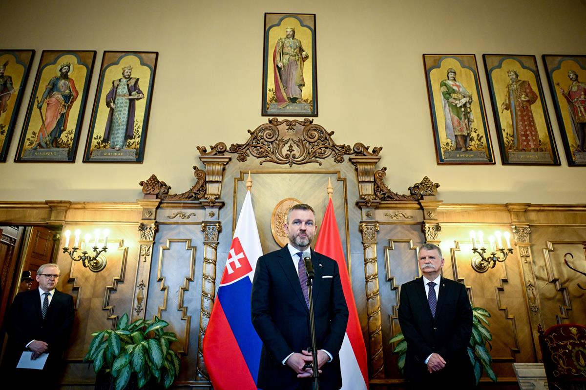 斯洛伐克眾議院議長佩萊格里尼在布達佩斯舉行會談